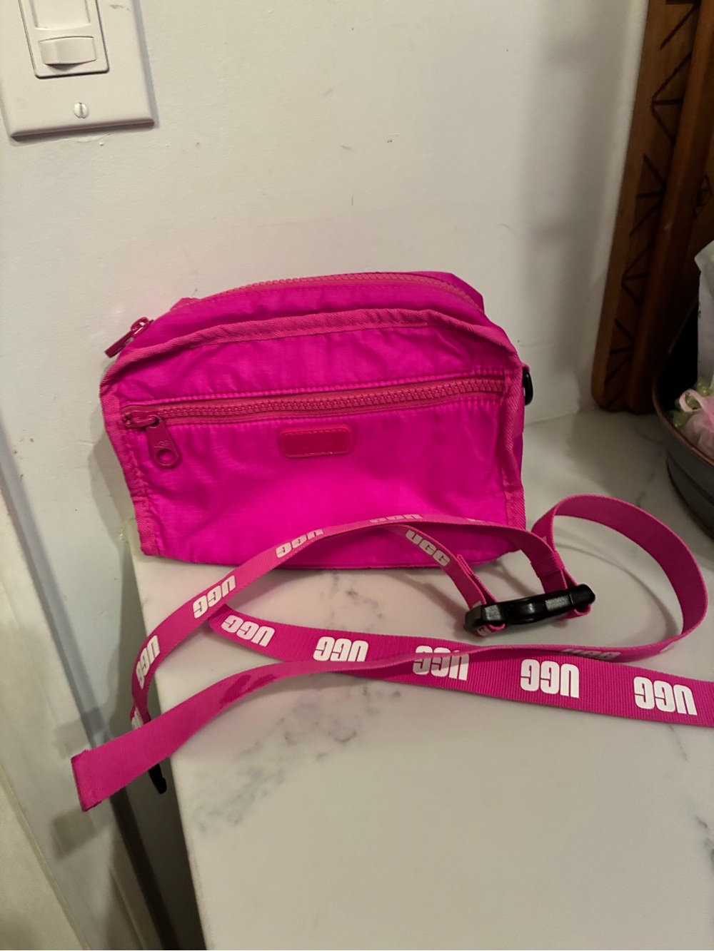 UGG Hot Pink Crossbody Belt Bag